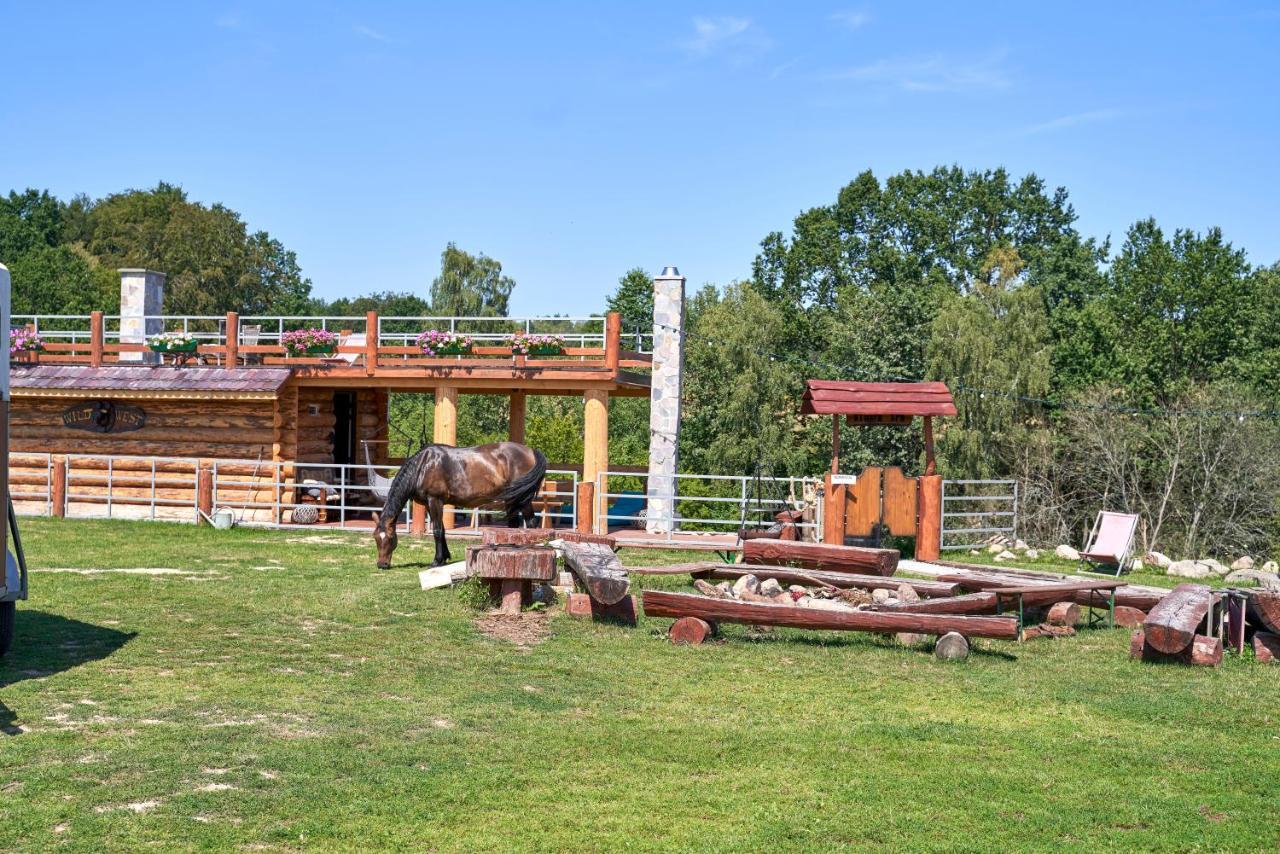 Vila Rancho Zapotoczny Łagów Exteriér fotografie